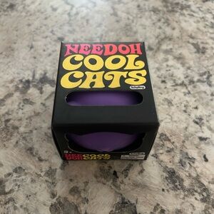 NeeDoh Cool Cat Purple Schylling Squishy Nee Doh Toy BRAND NEW